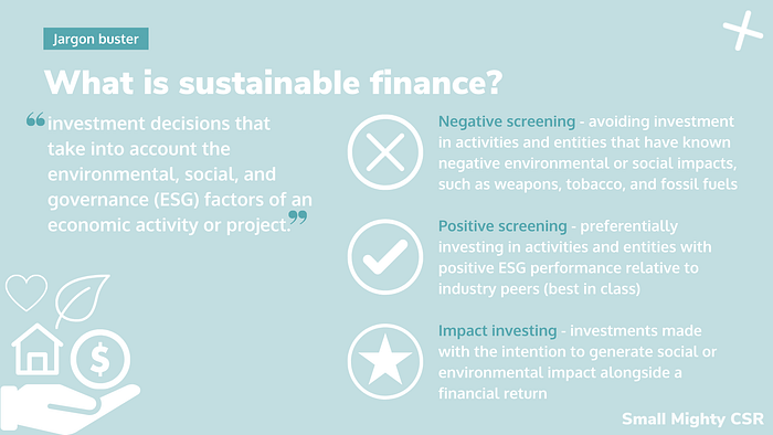 What is sustainable finance (1920 x 1080 px) Overview of sustainable finance